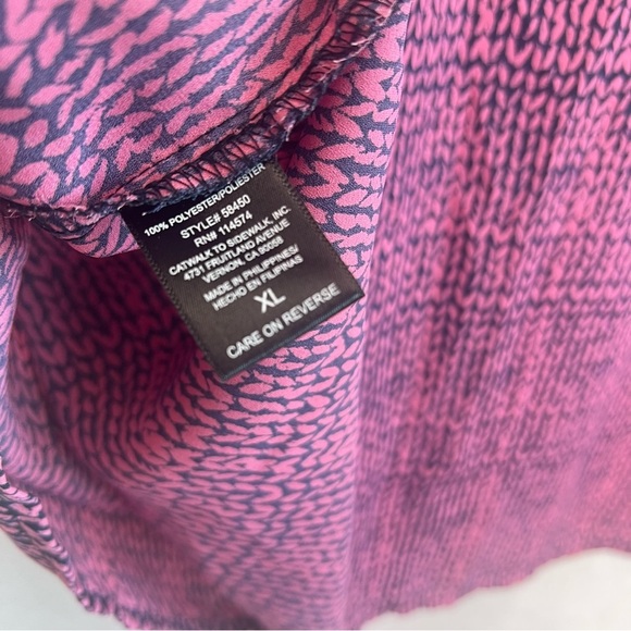 pleione blouse Top XL Short Sleeve - Picture 6 of 6